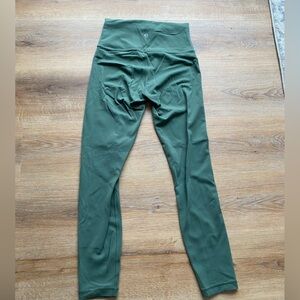 Lululemon Green Wonder Train Leggings